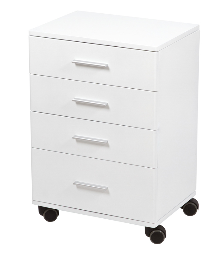 Weelko Handy Beauty Trolley Cabinet with 4 Drawers